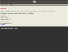 Tablet Screenshot of mobile.stanleyrestaurant.com